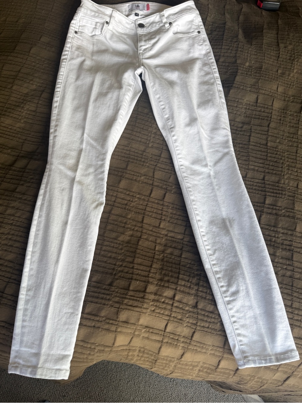 CAbi White Skinny Jeans with Branded Tag